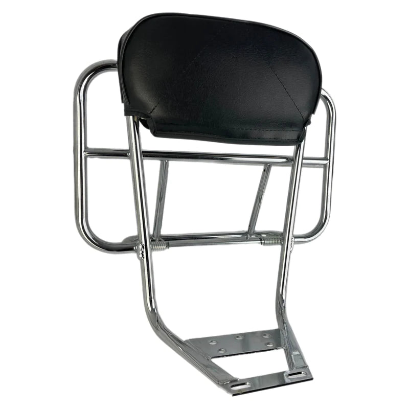 Vespa Px Pe T5 Lambretta Series 1 2 3 Backrest & Rear Carrier Cuppini 2 In 1 Universal - Chrome