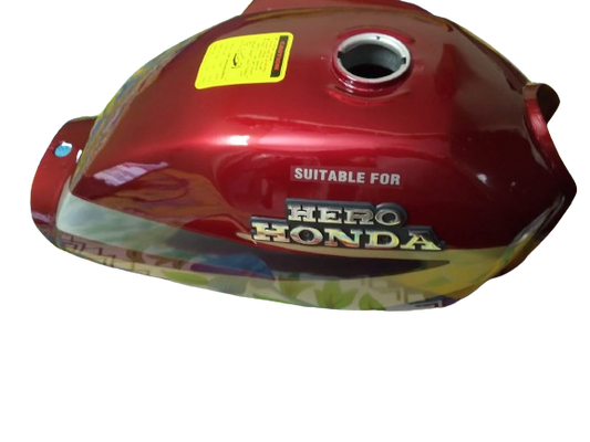 Hero Honda Red Petrol Tank