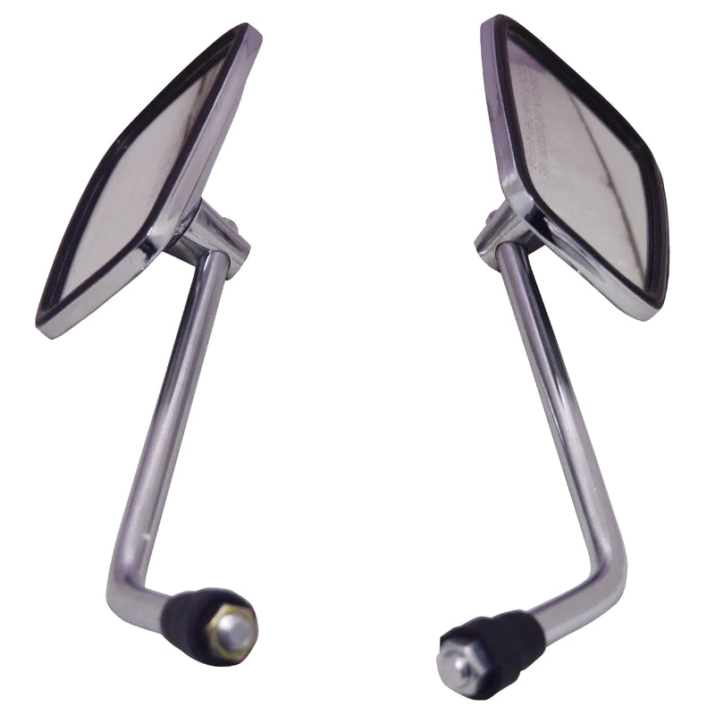 VESPA REAR VIEW MIRROR CHROME (PAIR) EXTRA LONG STEM