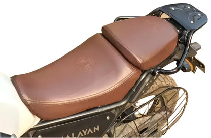 AUTOLEO HIMALAYAN BROWN SEAT COVER Split Bike Seat Cover For Royal Enfield