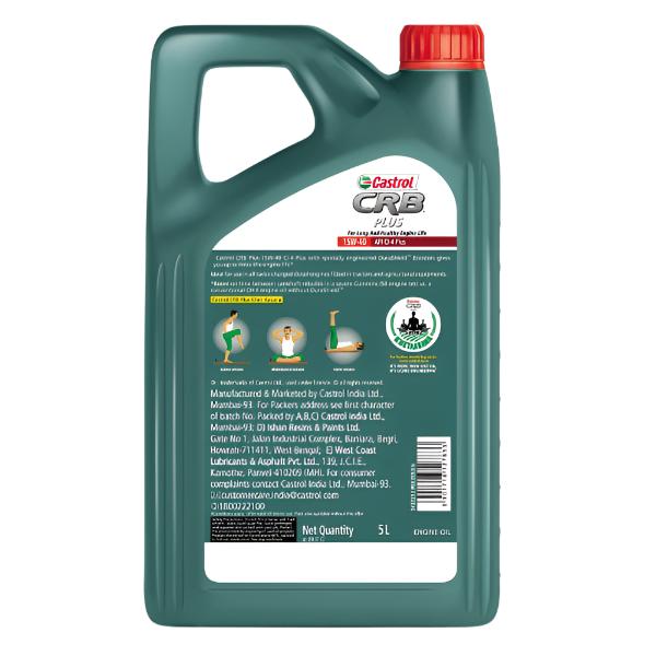 Castrol CRB PLUS 15W-40 CI-4 Plus Diesel Engine Oil for Tractors and Agricultural Equipment – High-Performance Lubricant for Enhanced Engine Protection and Longevity