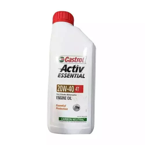 Castrol ACTIVE ESSENTIAL Mineral Engine Oil - 900 ml | High-Performance Engine Oil for Motorcycles and Scooters | Essential Protection and Smooth Engine Performance