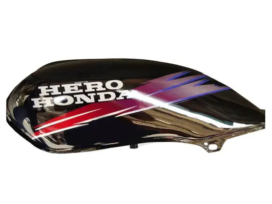 Petrol Tank for Hero Passion Old Model (Black/Pink)