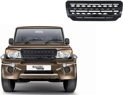 SNTP Range Rover Style Front Grille For Mahindra Bolero Type3 (2011-2019)Black Mahindra Bolero Range Rover Front Grill For (2011-2019) Model Car Grill Cover  (Plastic Mahindra Bolero)