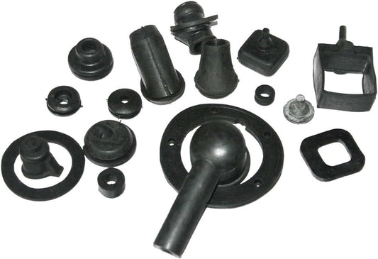 RUBBER KIT VESPA BLACK