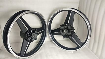 3 spoke diamond mercedes Black Alloy Wheel set