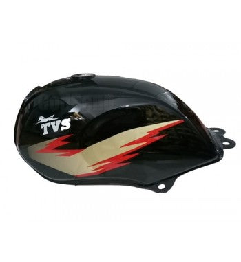 TVS Victor Fuel/Petrol Tank (White & Black)