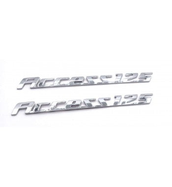 VP1 2 pcs Scooter Emblem Badge Decal 3D Tank Logo Access 125 Sticker for Suzuki Access(Both Side of Petrol Tank)