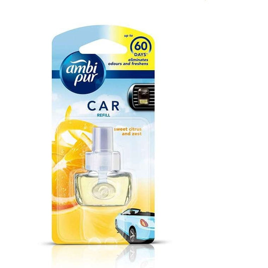 Ambi Pur Sweet Citrus and Zest Car Air Freshener Refill (7-5 ml)