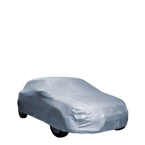 Water Resistant Car Cover Maruti Suzuki Wagon R VXI 2019 with Fully Elastic (Silver Without Mirror Pocket)