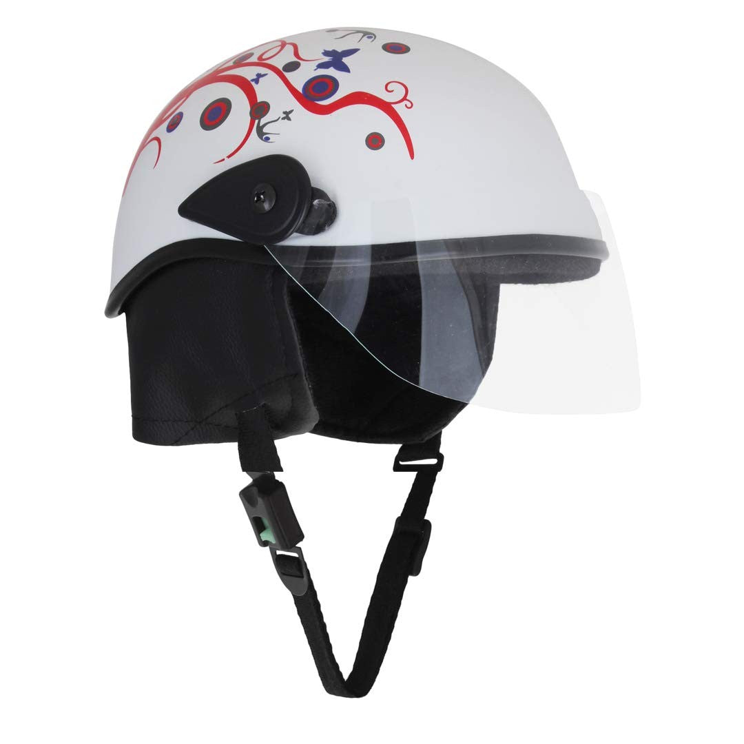 VP1 Ladies Helmet Sticker Design 1 White Glossy