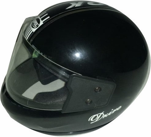 Apex DZIRE FULL FACE HELMET BLACK SILVER