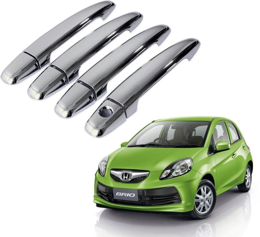 Auto Pearl Premium Quality Car Chrome Handle Latch Cover - Honda Brio Car Door Handle (Pack of 4)