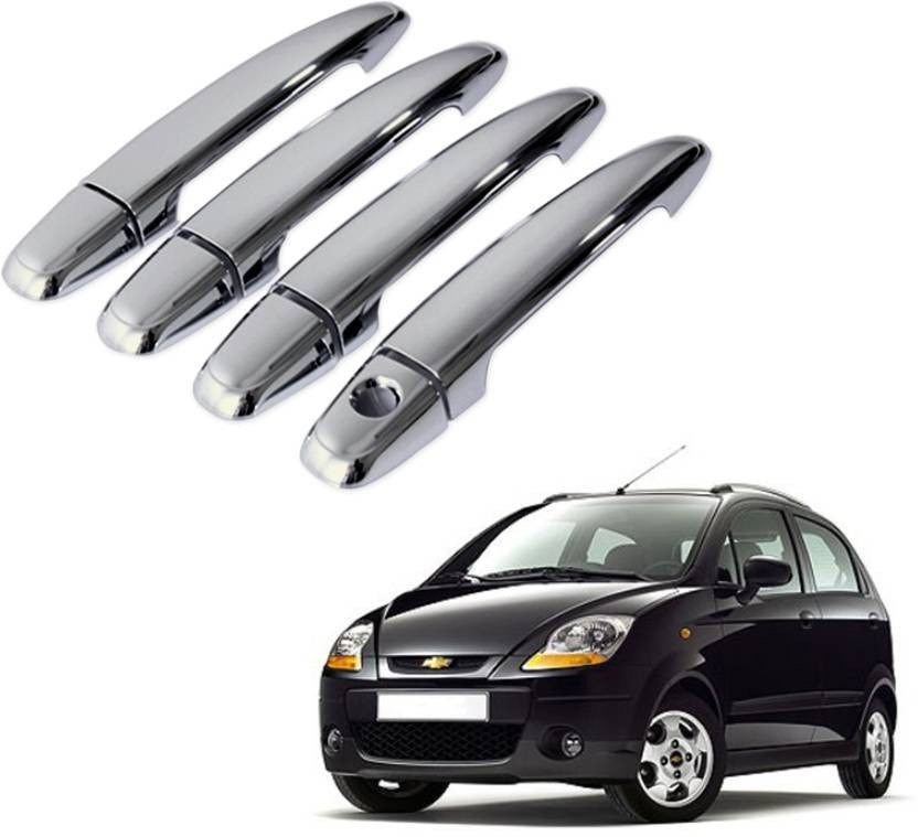 Auto Pearl Premium Quality Car Chrome Latch Cover - Chevrolet Spark Chevrolet Spark Car Door Handle (Pack of 4)