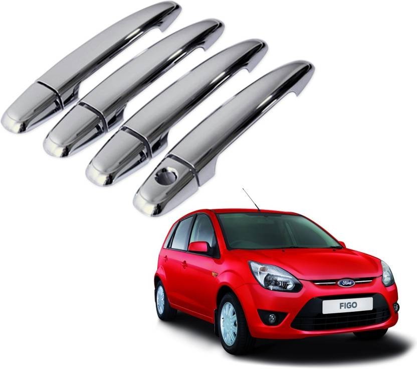 Auto Pearl Premium Quality Car Chrome Latch Cover - Ford Figo Ford Figo Car Door Handle (Pack of 4)