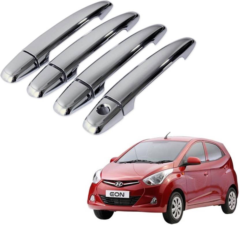 Auto Pearl Premium Quality Car Chrome Latch Cover -Hyundai Eon Car Door Handle (Pack of 4)