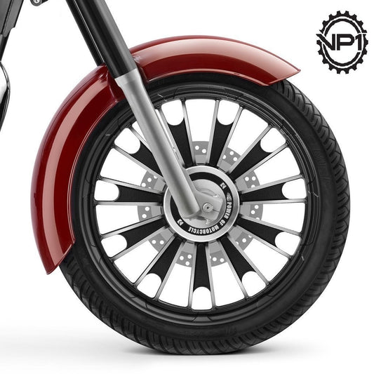Bike Alloy Wheel Set of 2 19/19 Inch Black-Royal Enfield Thunderbird 350 Type 1