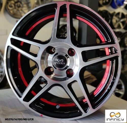 Car Alloy Wheels, Size: 14 inch