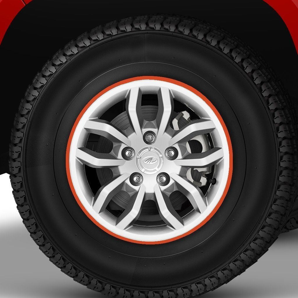 Car Rim Stickers for 4 Rims-Orange