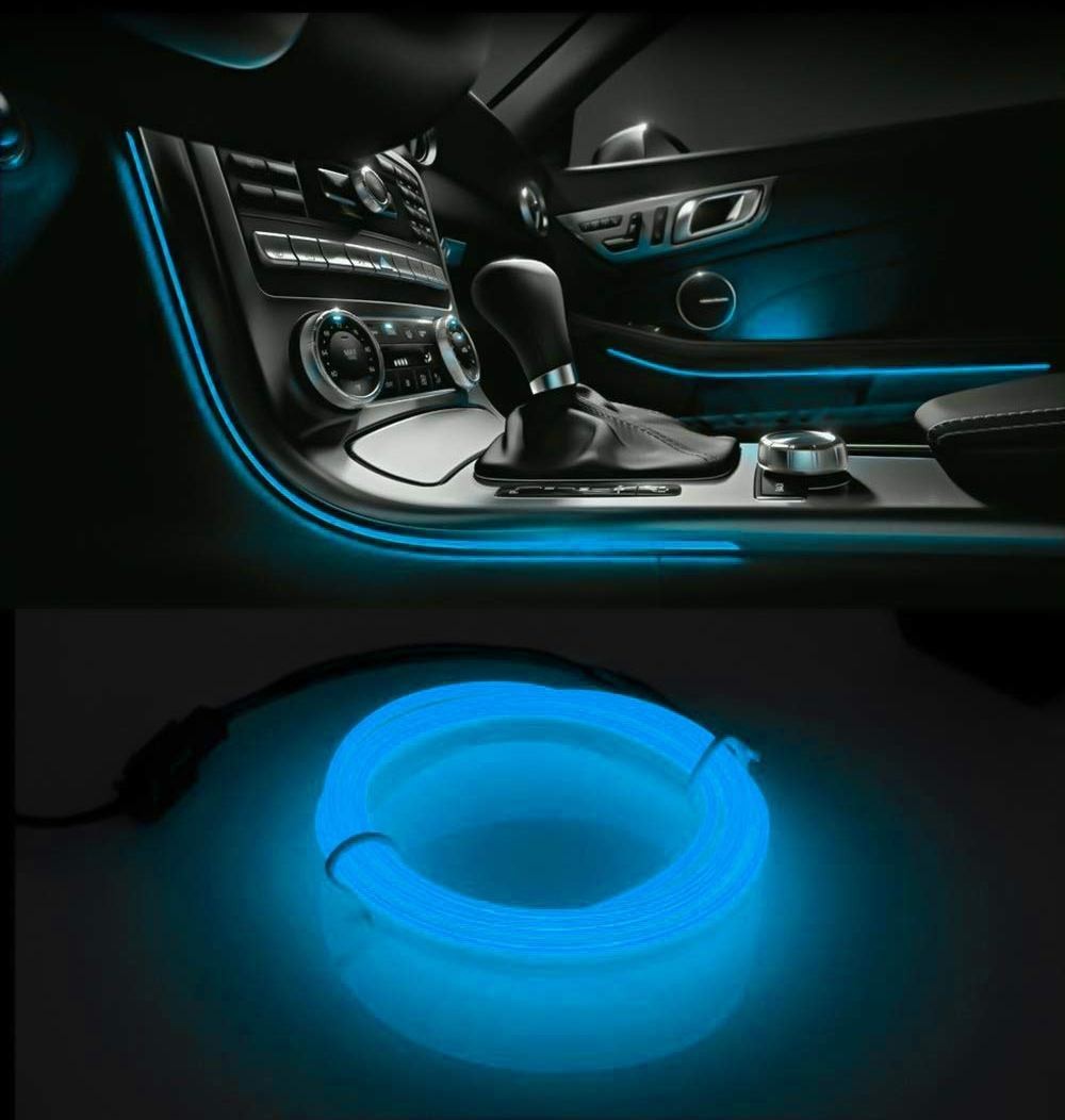 FABTEC EL Wire Car Interior Light Ambient Neon Light For All Car