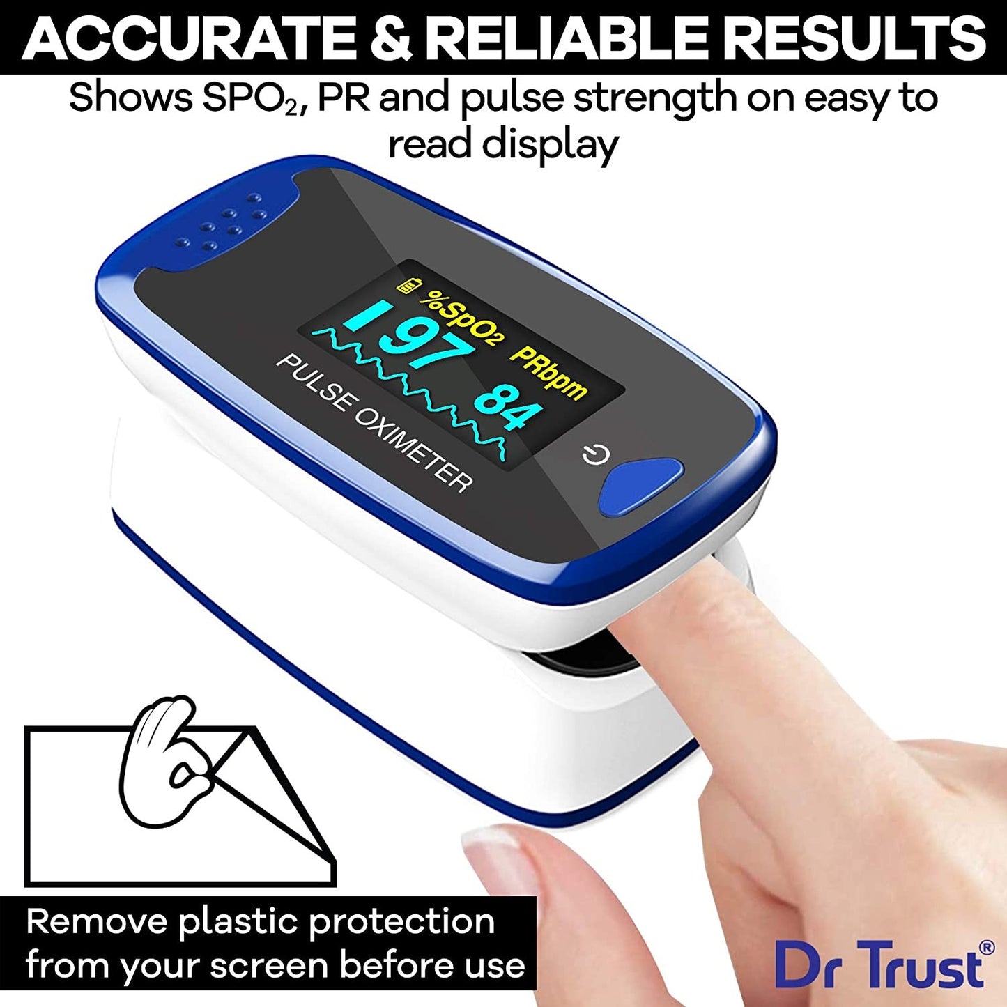 Finger Tip Pulse Oximeter - 209 (Blue)