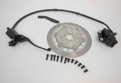 Ragilly FRONT DISC BRAKE KIT ASSEMBLY SYSTEM WITH DISC WHEEL FOR ROYAL ENFIELD BIKES BSA