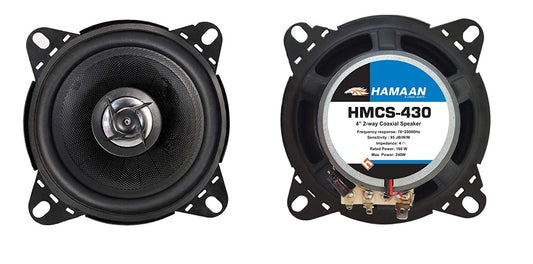 Hamaan HMCS-430 Coaxial Car Speakers (Pair)