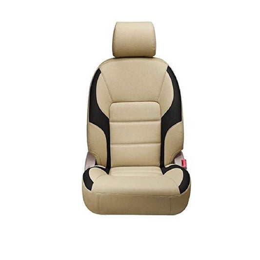 Hyundai Verna Art Beige and Black Leatherite Custom Fit Seat Covers (2011-2016)