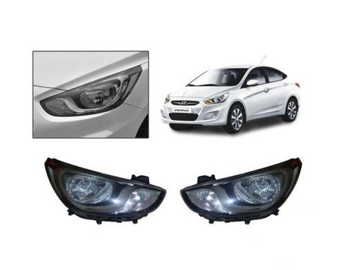 Hyundai Verna fluidic old Model Headlight Assembly (Any one Side)