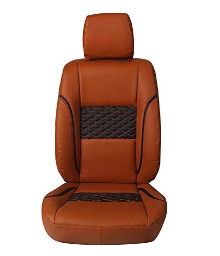 HYUNDAI i20 MASTER FIT Car Seat Cover for Front and Back Car Seat Cover Set (BLACK, ORANGE)