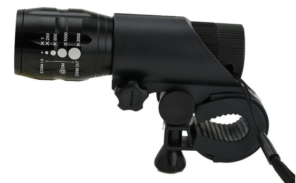 LED Flashlight Bicycle Headlight with Holder Mount, Adult