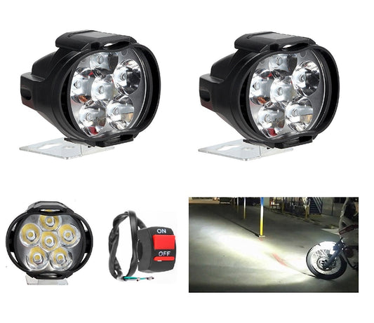 Mahindra 6 LED Transformer Bumble Bee Style Bike Fog Light Lamp