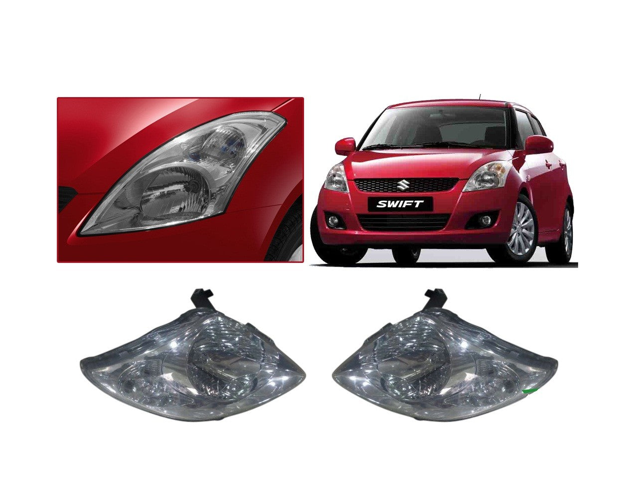 Maruti Suzuki Swift / Dezire type1 Headlight Assembly (Any one Side)