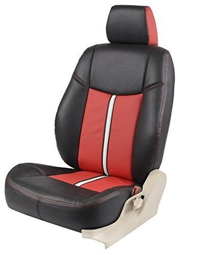 Maruti Swift Art Black and Red Leatherite Custom Fit Car Seat Covers(2005-2010)