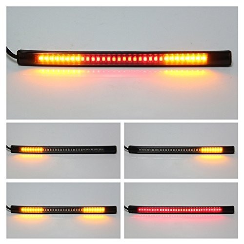 Motorcycle Bike Atv Universal Flexible Led Strip Tail Light Brake Light