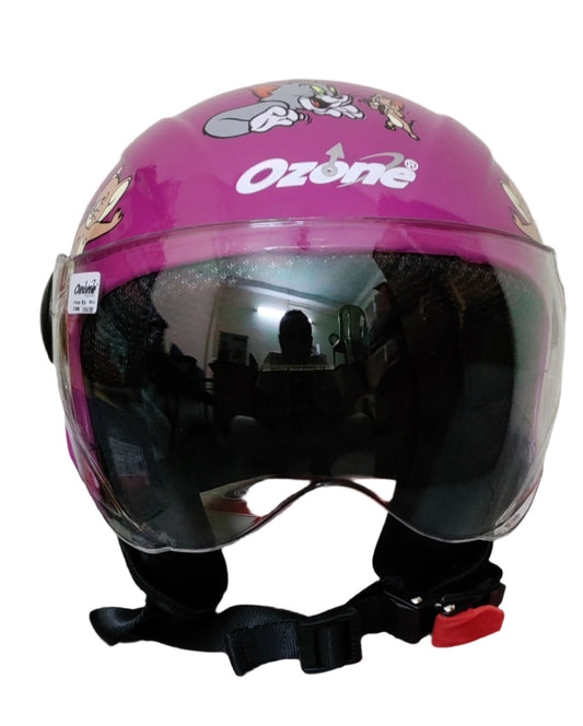 ISI Marked Baby & Kids Safety Helmet with Impressive Tom & Jerry Decals & Tough Body