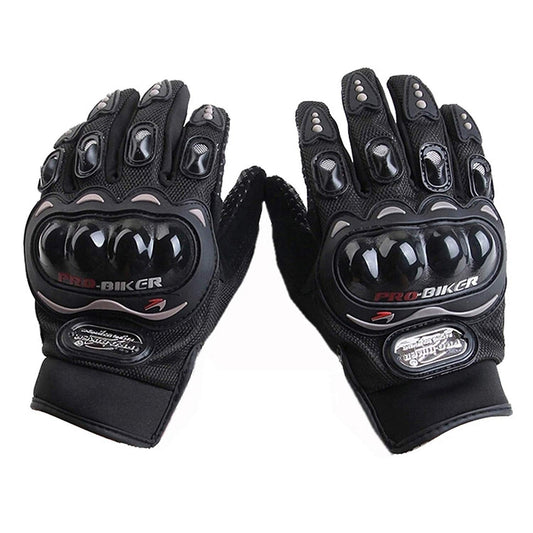 VP1 Full Racing Motorcycle Gloves (Black, Medium)