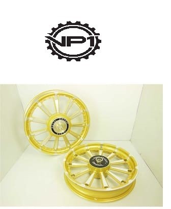 royal bikes classic 11 spokes rajputana alloy wheels golden desert storm