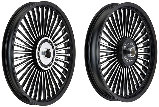 Royal Erado RGAW-86 Alloy Wheels (Set of 2, Black and Chrome)