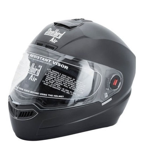 Steelbird Air Dashing Motorbike Helmet Classic Black