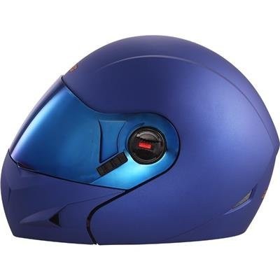 Steelbird Ares Glossy Flip Up Helmet (Large 600MM, Yamaha Blue)