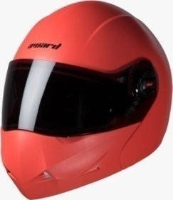 Steelbird SB-47 Award Dashing Flip Up Helmet with Smoke Visor (Red)