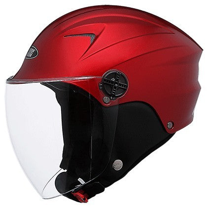 Studds Dude Half Face Helmet (Cherry Red)