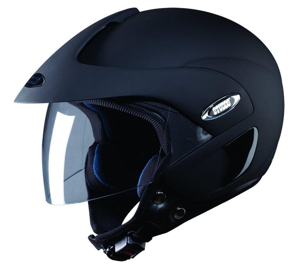 Studds Marshall Half Helmet (Matt Black)