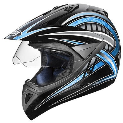 Studds Motocross D2 Helmet With Visor (White N1)