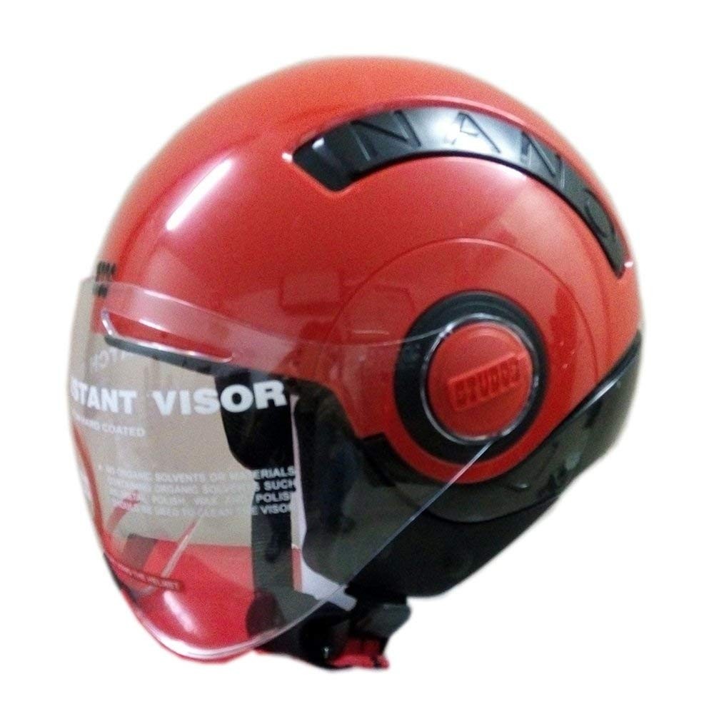 Studds Nano 560 Open Face Helmet (Red:Black)