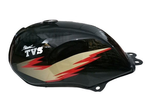 TVS Victor Fuel/Petrol Tank (White & Black)