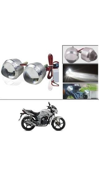 Ultra Bright Scooty/Motorcycle/Bike White Flasher Led Fog Light for Bike (2Pcs)