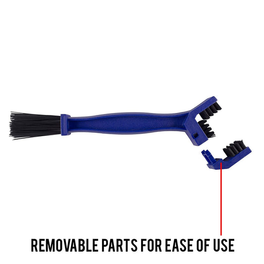 Universal Motorcycle/Cycle Chain Cleaner Brush for Bikes (Blue)