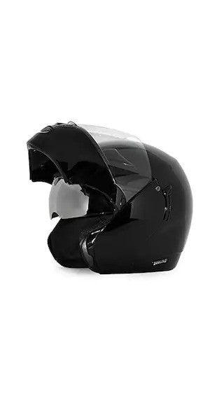 Vega Boolean Flip-up Helmet with Double Visor (Black, M)